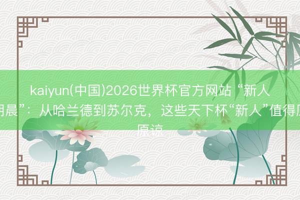 kaiyun(中国)2026世界杯官方网站 “新人的朝晨”：从哈兰德到苏尔克，这些天下杯“新人”值得原谅